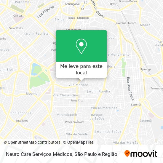 Neuro Care Serviços Médicos mapa