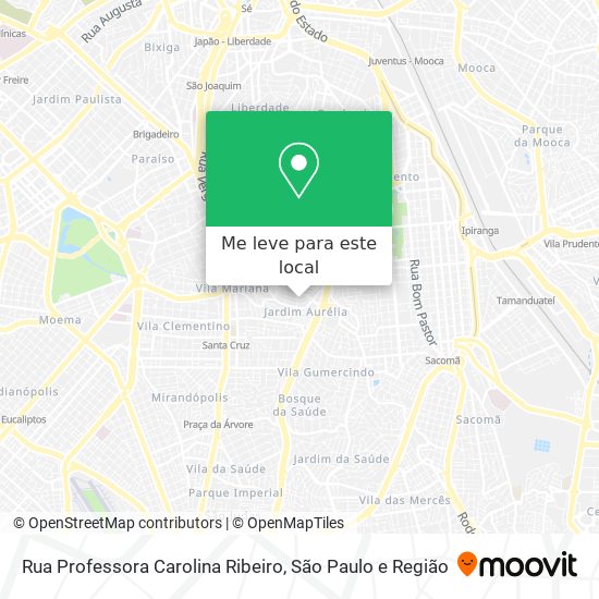 Rua Professora Carolina Ribeiro mapa