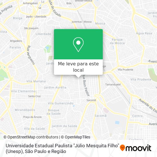 Universidade Estadual Paulista "Júlio Mesquita Filho" (Unesp) mapa