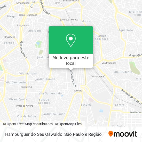 Hamburguer do Seu Oswaldo mapa