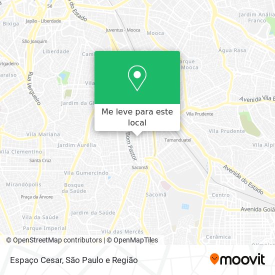 Espaço Cesar mapa