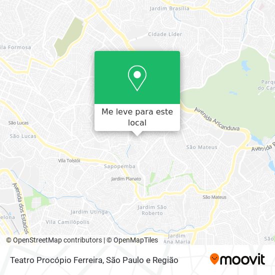 Teatro Procópio Ferreira mapa