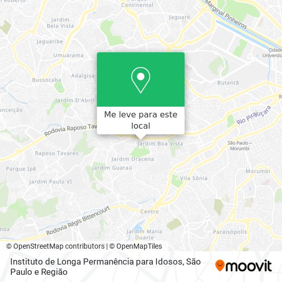 Instituto de Longa Permanência para Idosos mapa