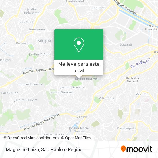 Magazine Luiza mapa