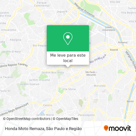Honda Moto Remaza mapa