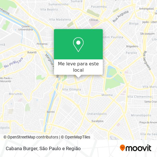 Cabana Burger mapa