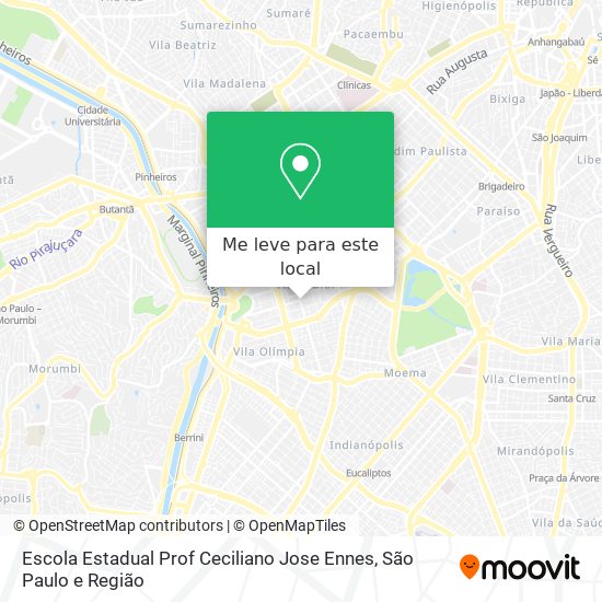 Escola Estadual Prof Ceciliano Jose Ennes mapa