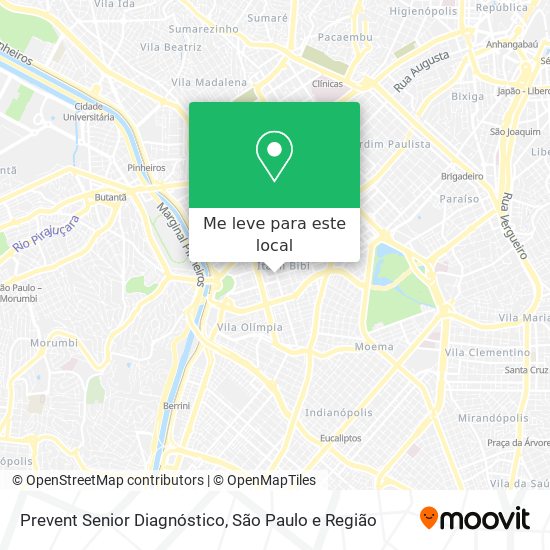 Prevent Senior Diagnóstico mapa