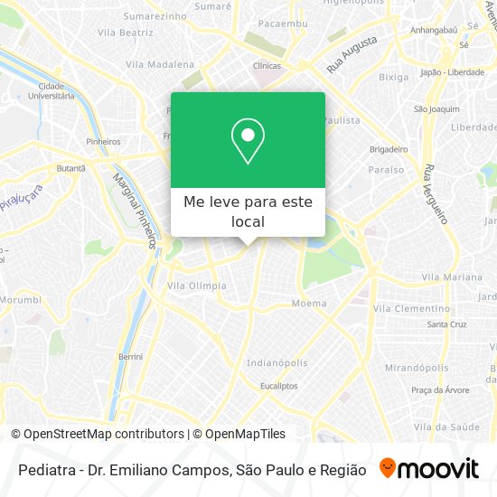 Pediatra  - Dr. Emiliano Campos mapa