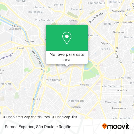 Serasa Experian mapa