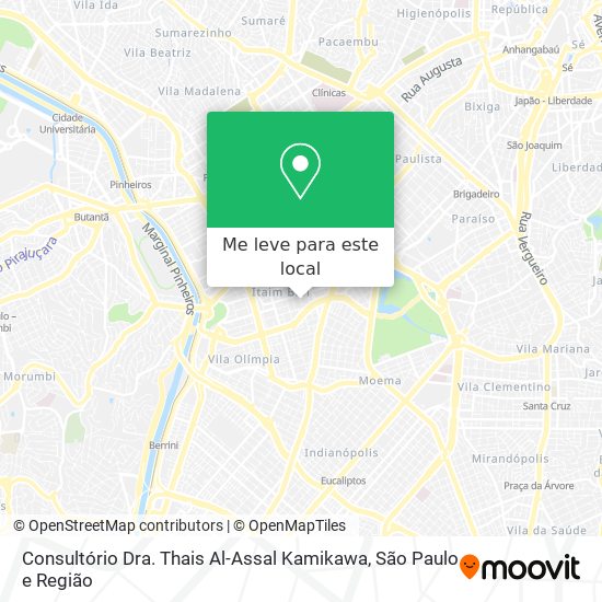 Consultório Dra. Thais Al-Assal Kamikawa mapa