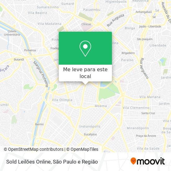 Sold Leilões Online mapa