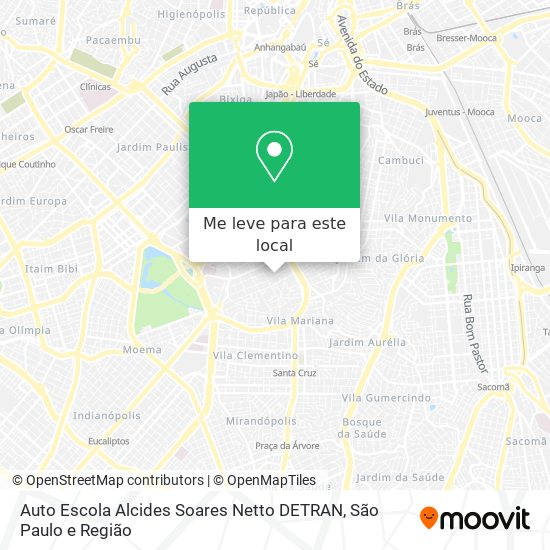 Auto Escola Alcides Soares Netto DETRAN mapa