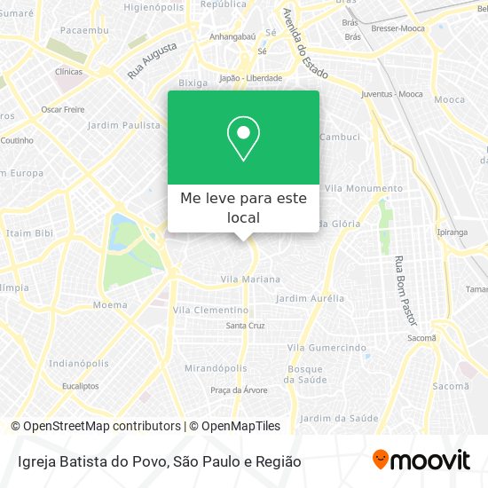 Igreja Batista do Povo mapa