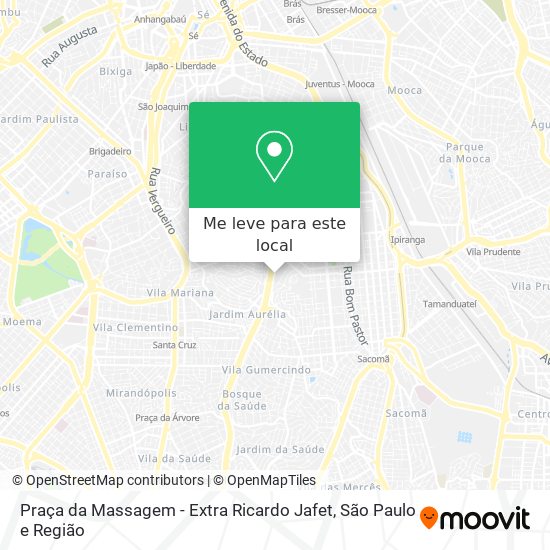 Praça da Massagem - Extra Ricardo Jafet mapa