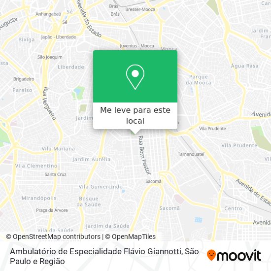 Ambulatório de Especialidade Flávio Giannotti mapa