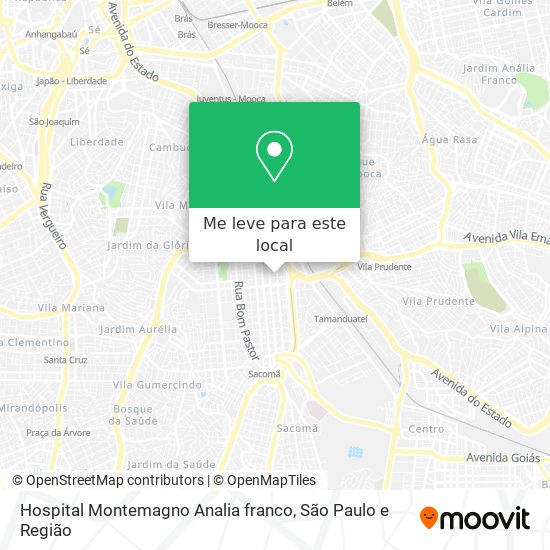 Hospital Montemagno Analia franco mapa
