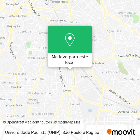 Universidade Paulista (UNIP) mapa