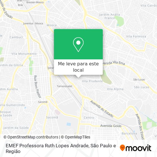 EMEF Professora Ruth Lopes Andrade mapa