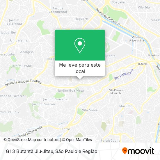 G13 Butantã Jiu-Jitsu mapa