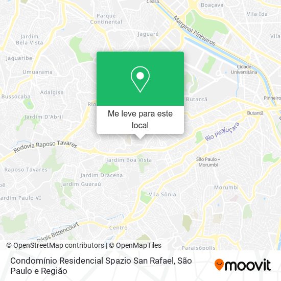 Condomínio Residencial Spazio San Rafael mapa