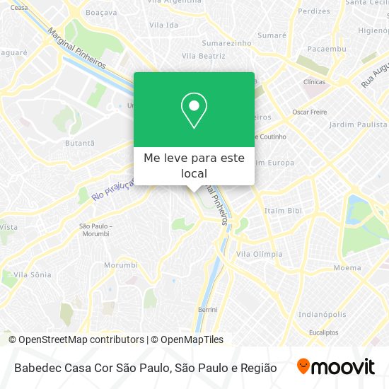 Babedec Casa Cor São Paulo mapa