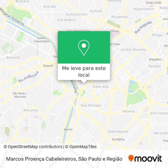 Marcos Proença Cabeleireiros mapa