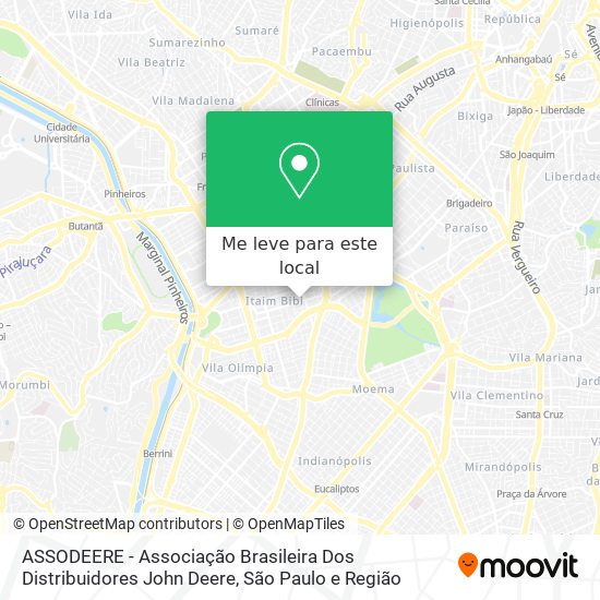 ASSODEERE - Associação Brasileira Dos Distribuidores John Deere mapa