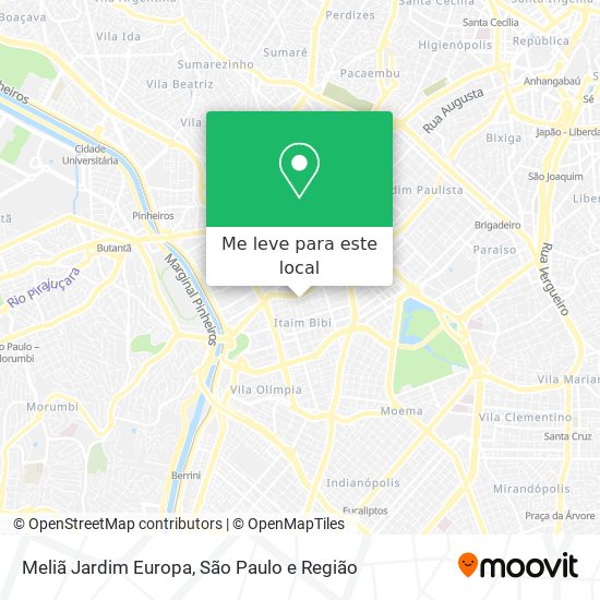 Meliã Jardim Europa mapa