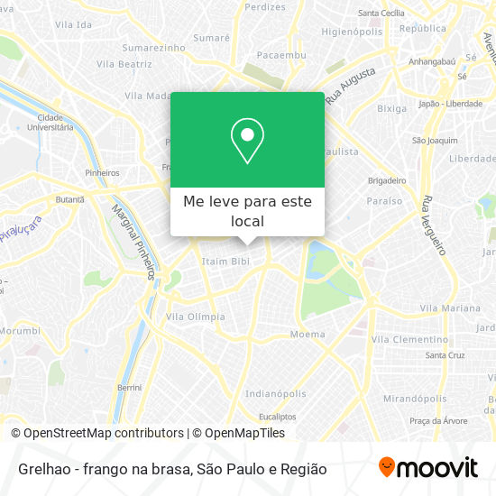 Grelhao - frango na brasa mapa