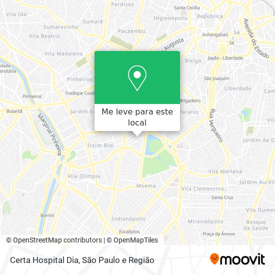 Certa Hospital Dia mapa