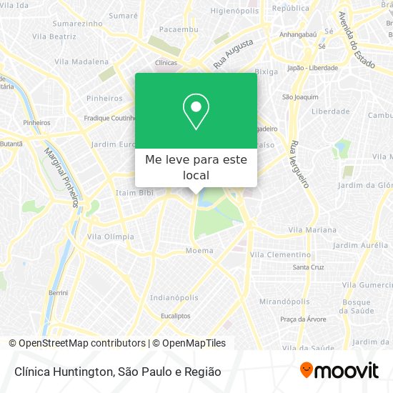 Clínica Huntington mapa