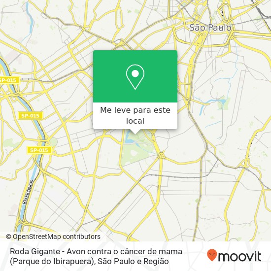 Roda Gigante - Avon contra o câncer de mama (Parque do Ibirapuera) mapa
