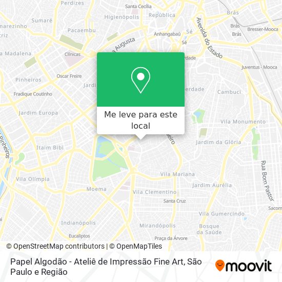 Papel Algodão - Ateliê de Impressão Fine Art mapa