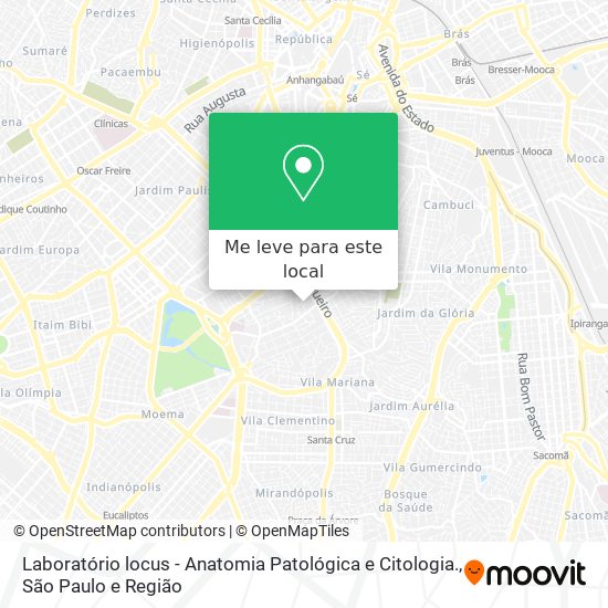 Laboratório locus - Anatomia Patológica e Citologia. mapa