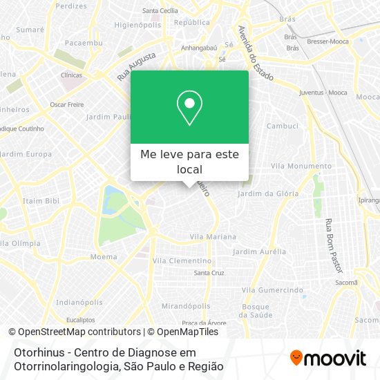 Otorhinus - Centro de Diagnose em Otorrinolaringologia mapa