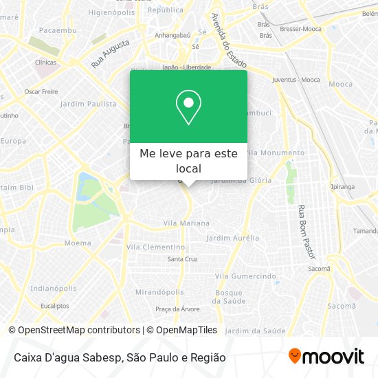 Caixa D'agua Sabesp mapa
