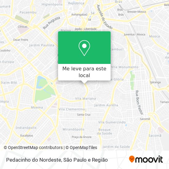 Pedacinho do Nordeste mapa