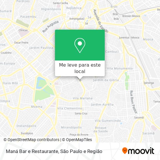 Maná Bar e Restaurante mapa