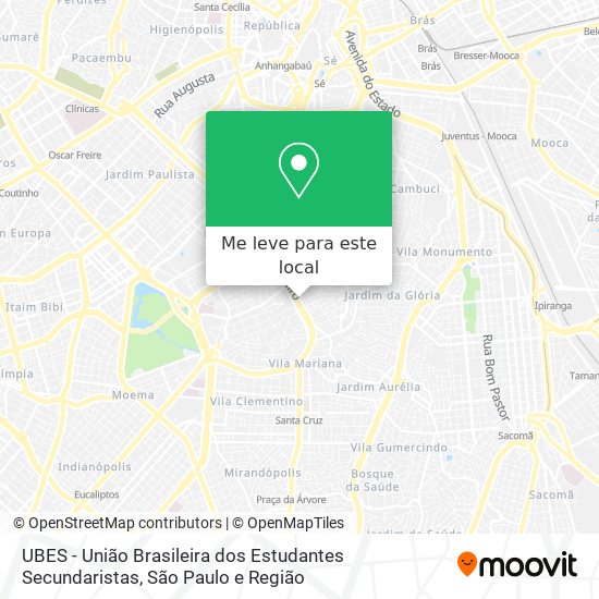 UBES - União Brasileira dos Estudantes Secundaristas mapa