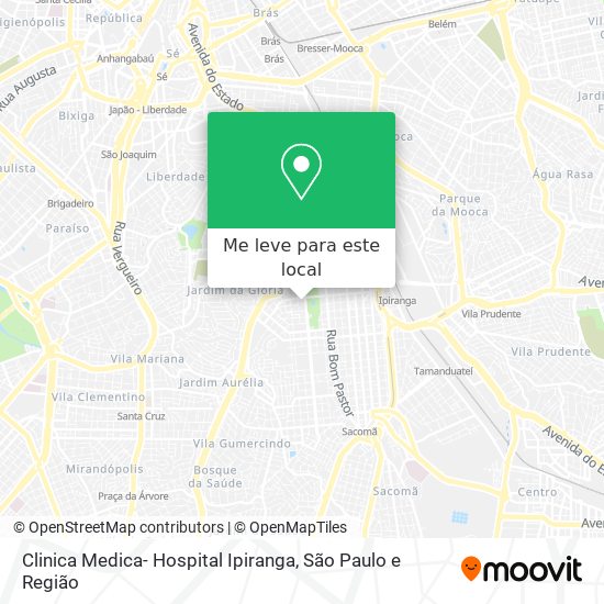 Clinica Medica- Hospital Ipiranga mapa