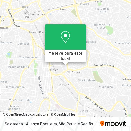 Salgateria - Aliança Brasileira mapa
