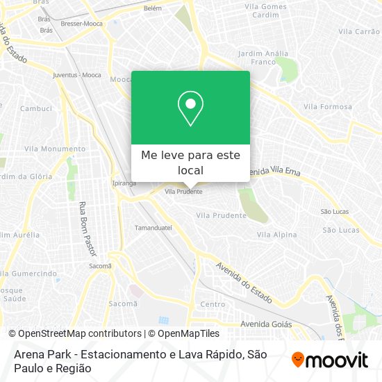 Arena Park - Estacionamento e Lava Rápido mapa