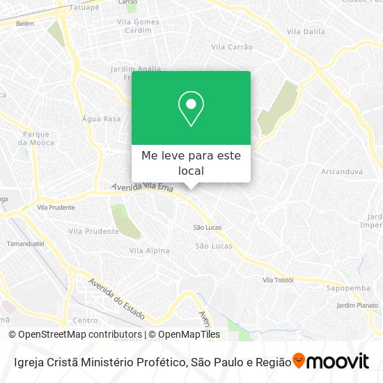 Igreja Cristã Ministério Profético mapa