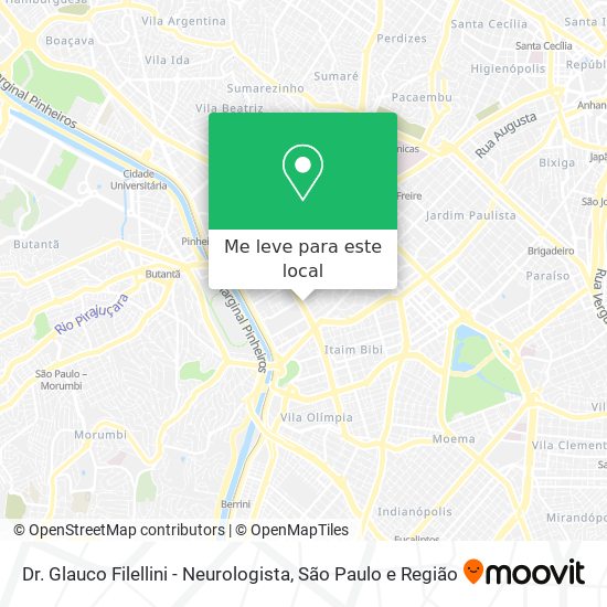 Dr. Glauco Filellini - Neurologista mapa