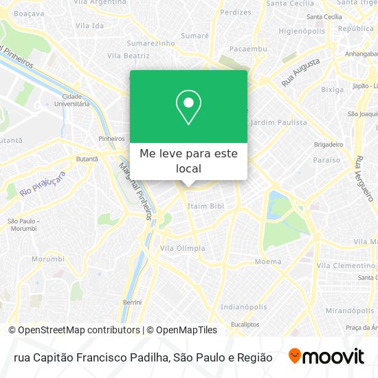 rua Capitão Francisco Padilha mapa