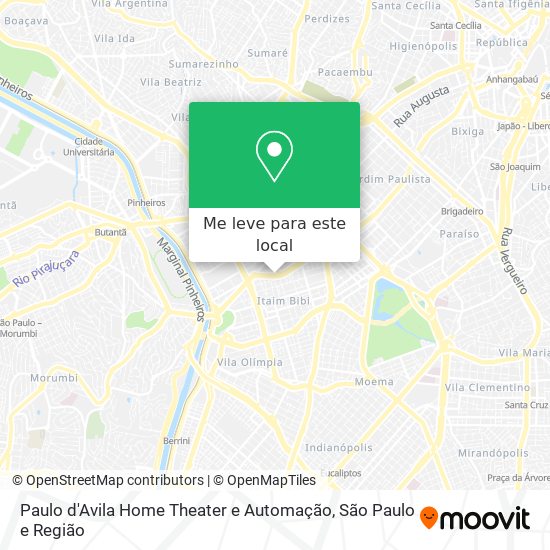 Paulo d'Avila Home Theater e Automação mapa