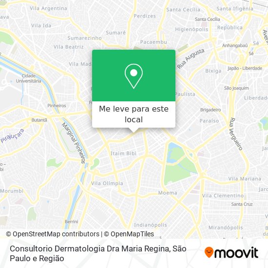 Consultorio Dermatologia Dra Maria Regina mapa