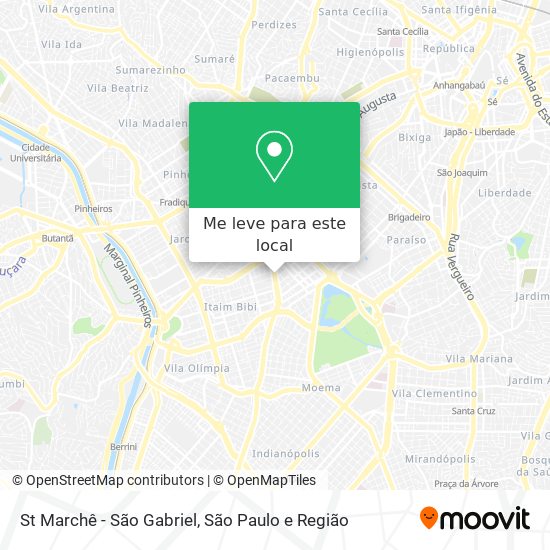 St Marchê - São Gabriel mapa