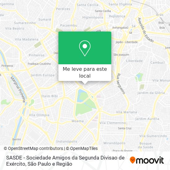 SASDE - Sociedade Amigos da Segunda Divisao de Exército mapa